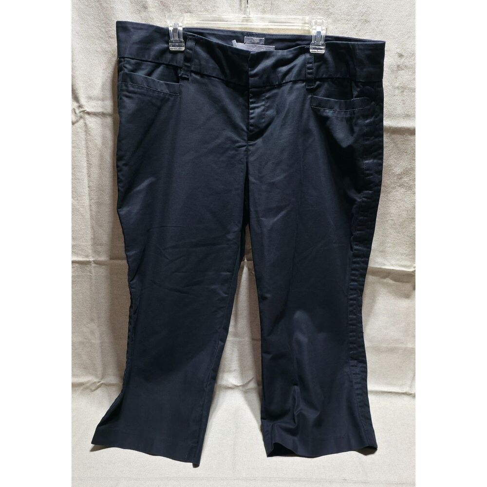 Old Navy Black Tuxedo Stripe Cropped Pants Womens Plus Size 20